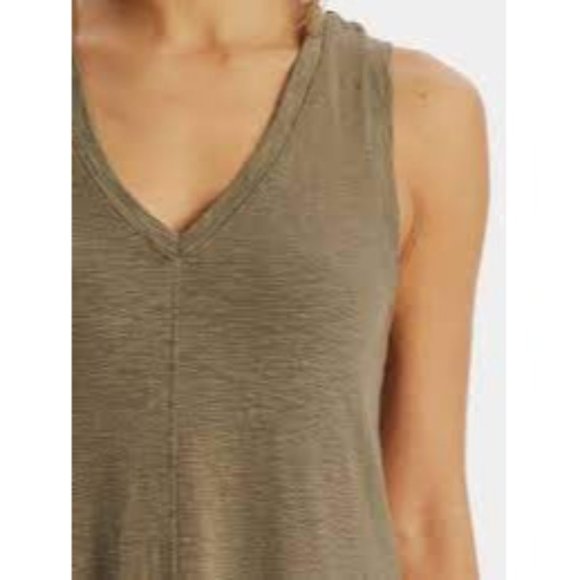 StitchDrop Key West Midi V-Neck Tank Knit Dress Small Casual Stretchy Comfort - Picture 2 of 3